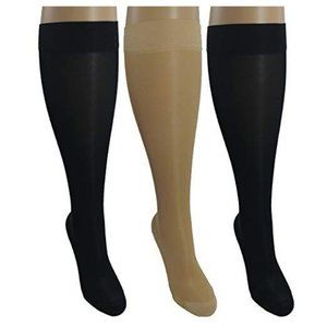 3 Sheer Pair Small/Medium Ladies Compression Socks